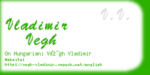 vladimir vegh business card